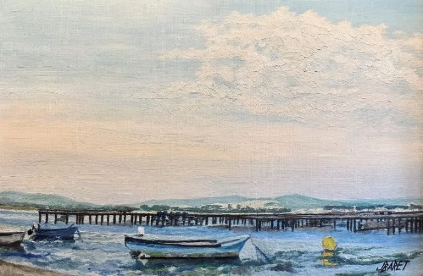 Jacques Baret (1928-2017) Palavas les flots, l’étang du Prévost 1999.
