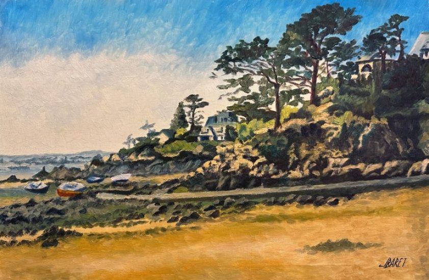 Jacques Baret (1928-2017) Saint Briac marée basse.