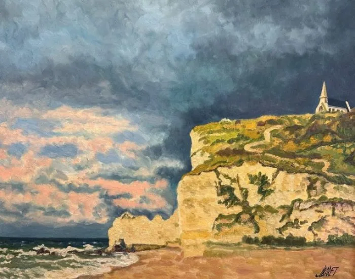 Jacques Baret (1928-2017) Étretat.