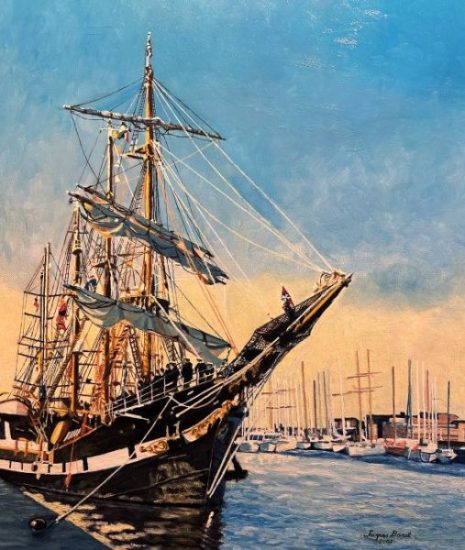 Jacques Baret (1928-2017) Saint Malo, Le Palinuro.